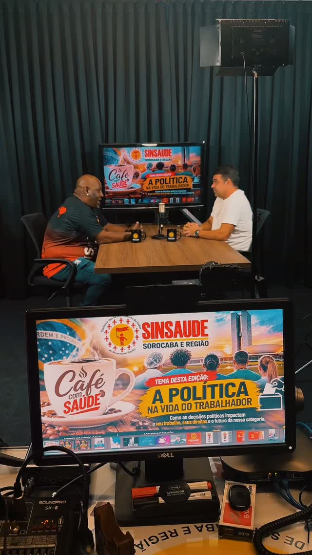 VOCÊ SABE COMO A POLÍTICA INFLUENCIA A SUA VIDA COMO TRABALHADOR? ☕ O Café com Saúde está preparando um bate-papo impor…