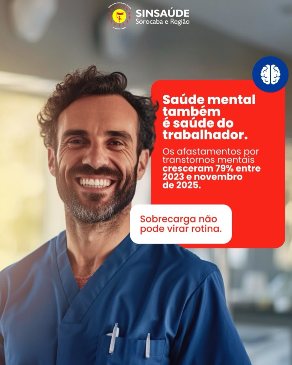 🧠 Cuidar de quem cuida também é prioridade. A sobrecarga constante não deve fazer parte da rotina de quem trabalha pela…