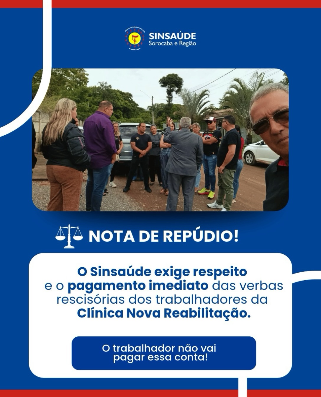 🚨 NOTA DE REPÚDIO E MOBILIZAÇÃO. O Sinsaúde Sorocaba e Região vem a público manifestar total apoio e solidariedade aos…